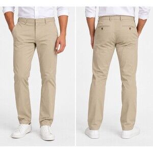 Express Design Studio Producer Pants Men’s 30/32 Beige Khaki Cotton Stretch